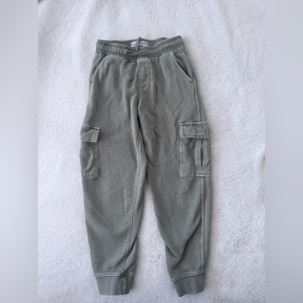 Zara Olive Green Elastic Waist Pants